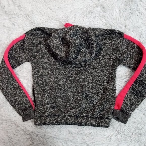 New Look Womens Hoodie Sweatshirt Gray Pink M‎ Legendary Marled Pockets - Picture 2 of 12